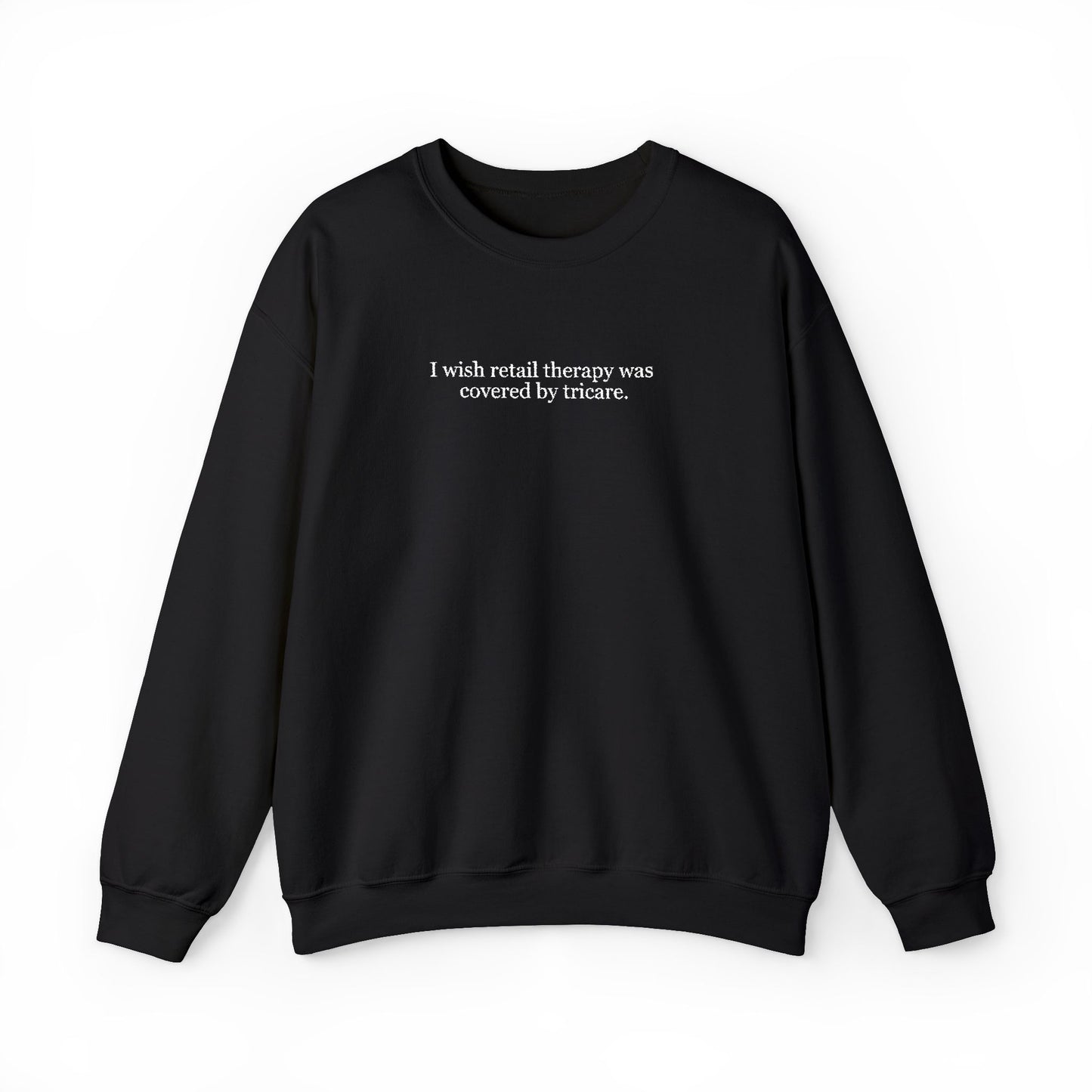 Retail Therapy Embroidered Crewneck