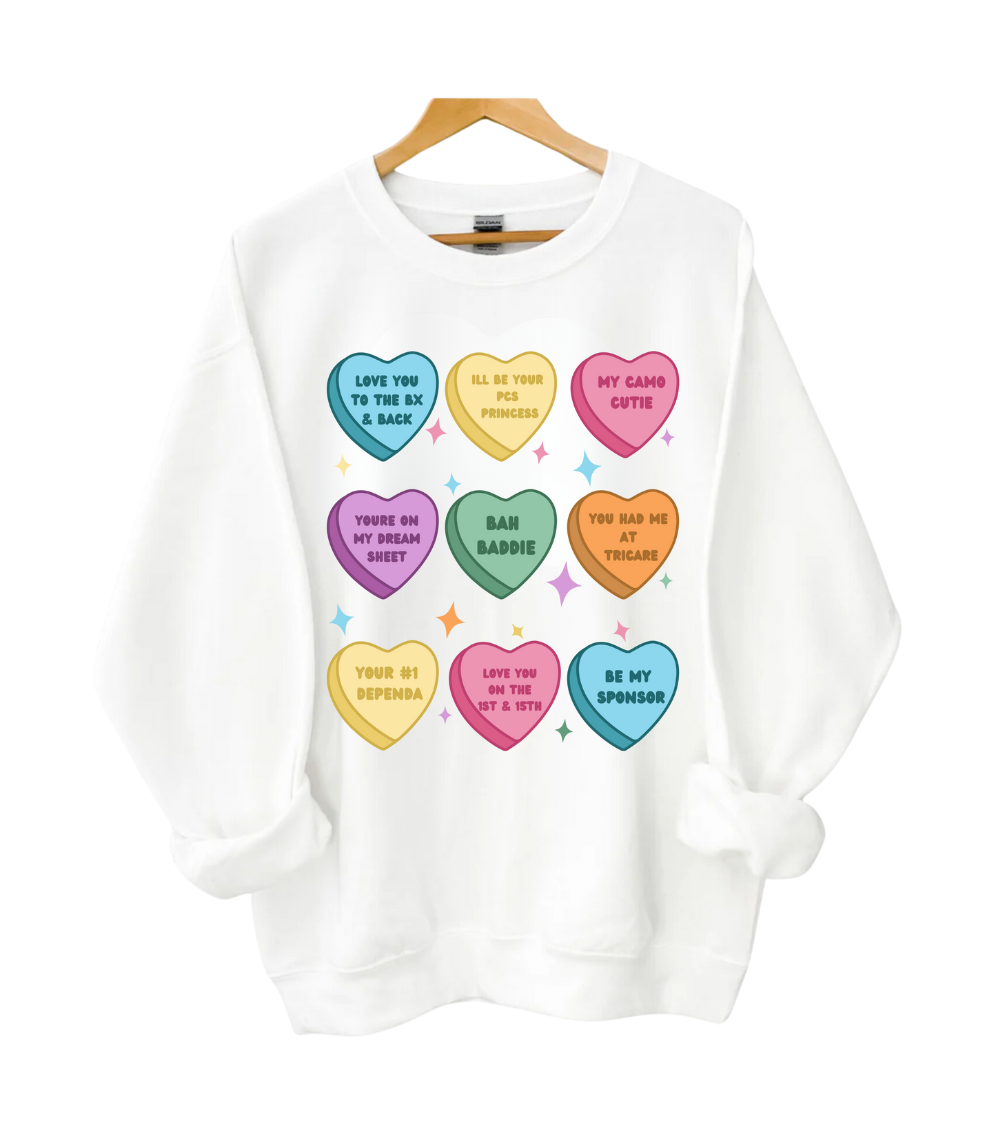 Candy Hearts Crewneck.