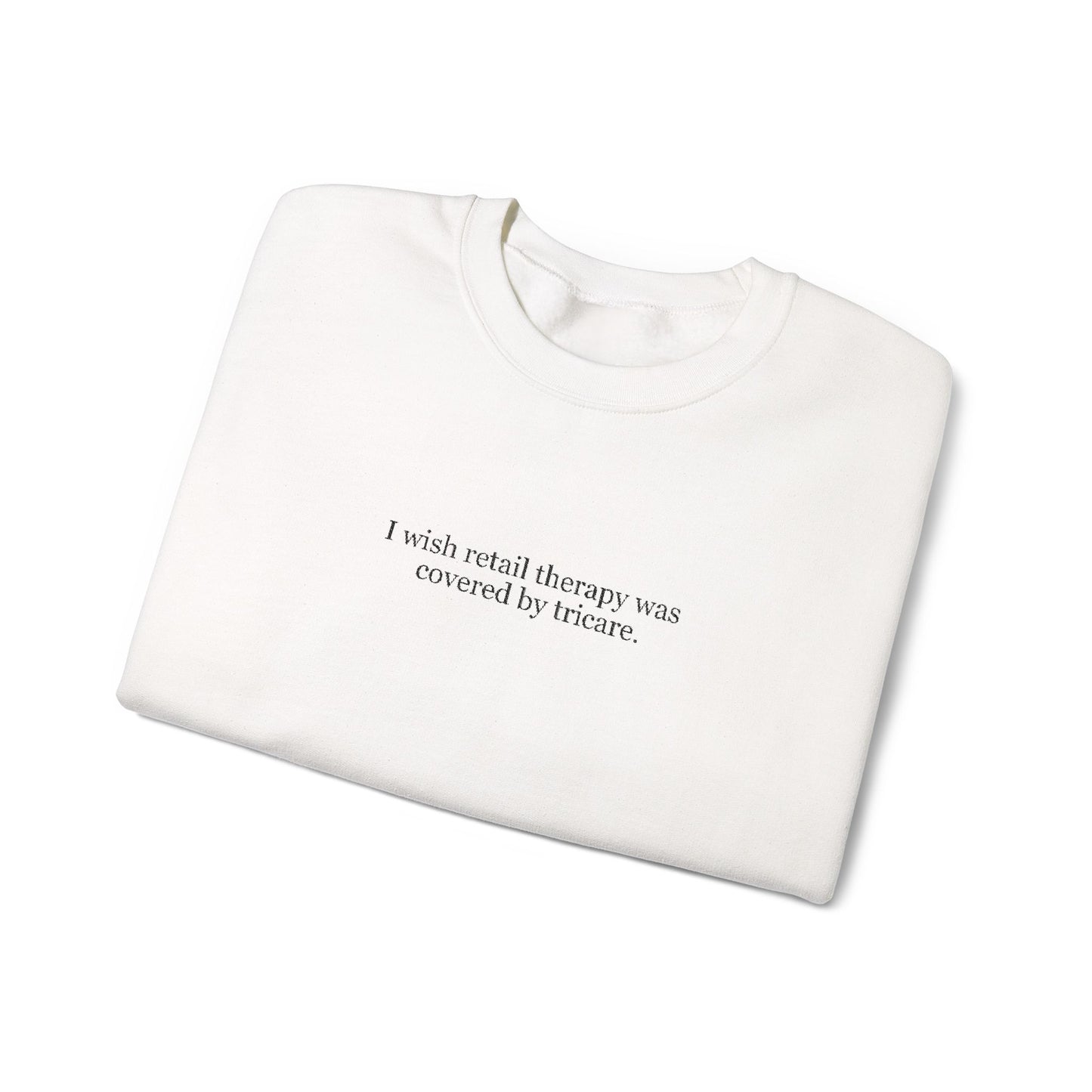 Retail Therapy Embroidered Crewneck