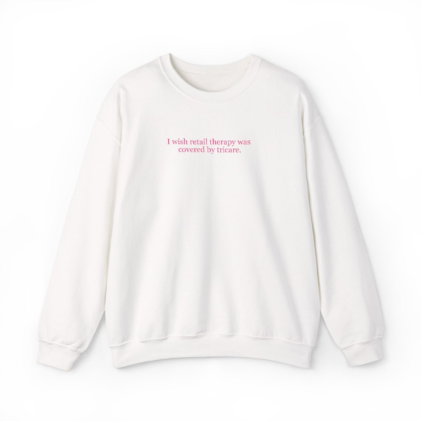 Retail Therapy Embroidered Crewneck