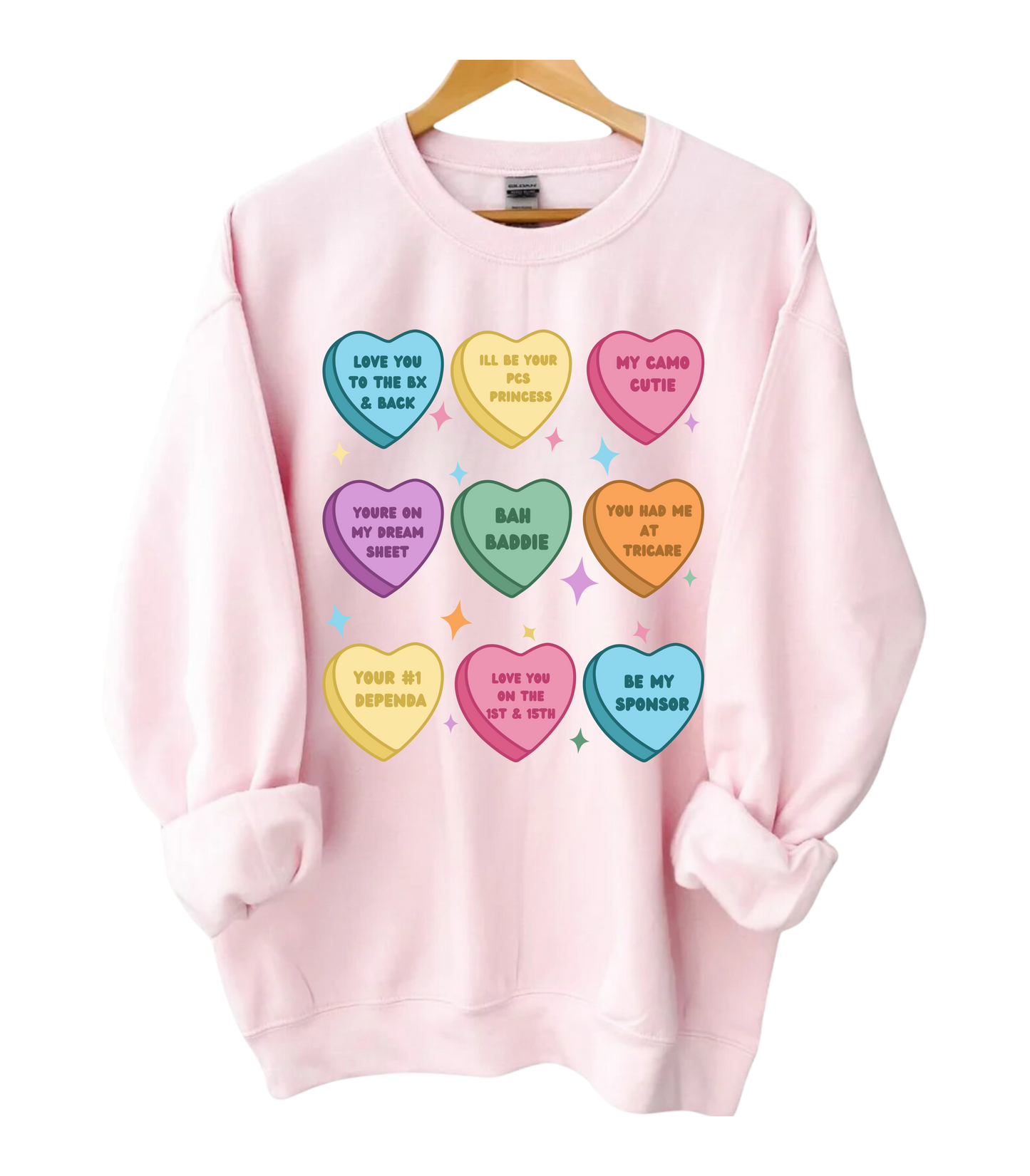 Candy Hearts Crewneck.