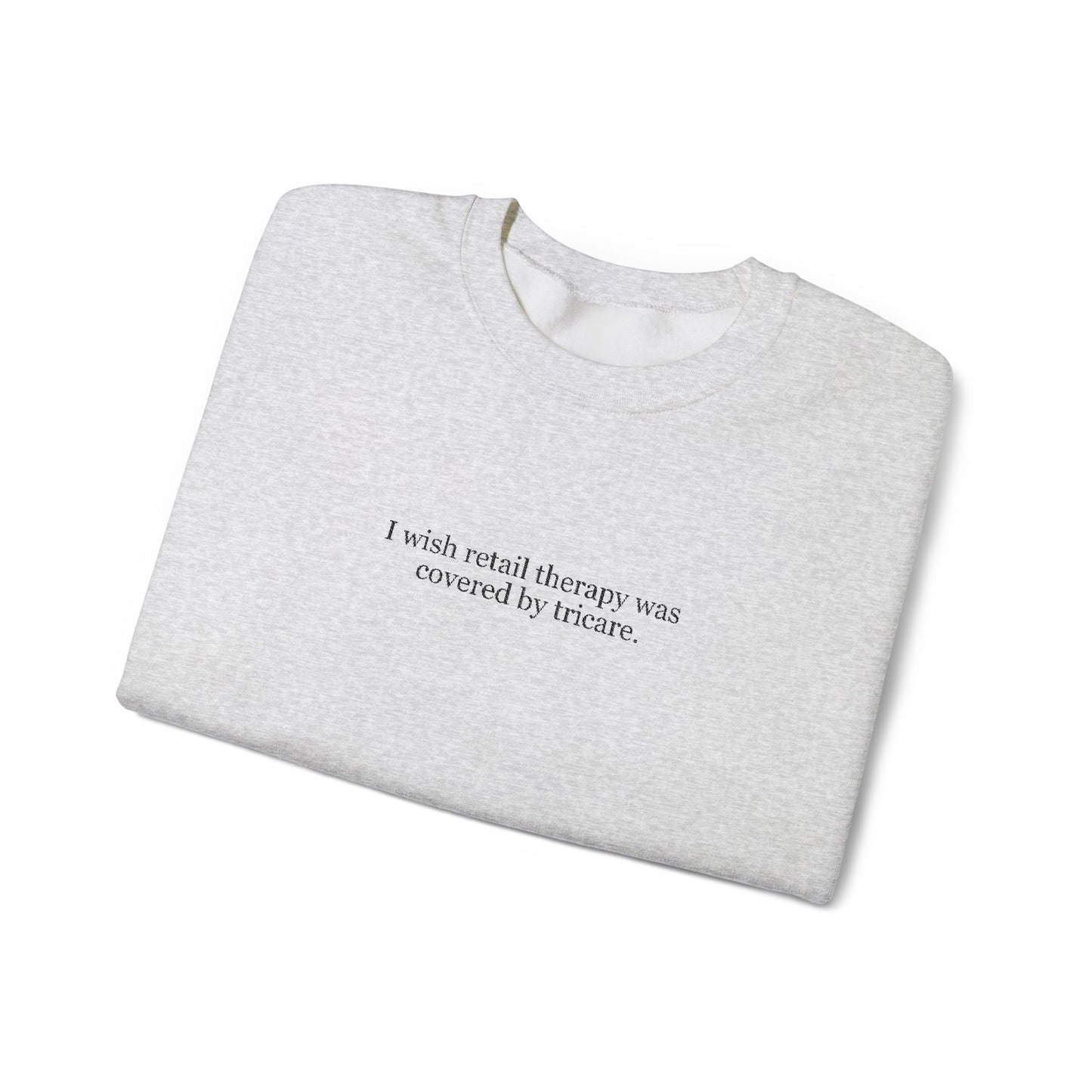 Retail Therapy Embroidered Crewneck