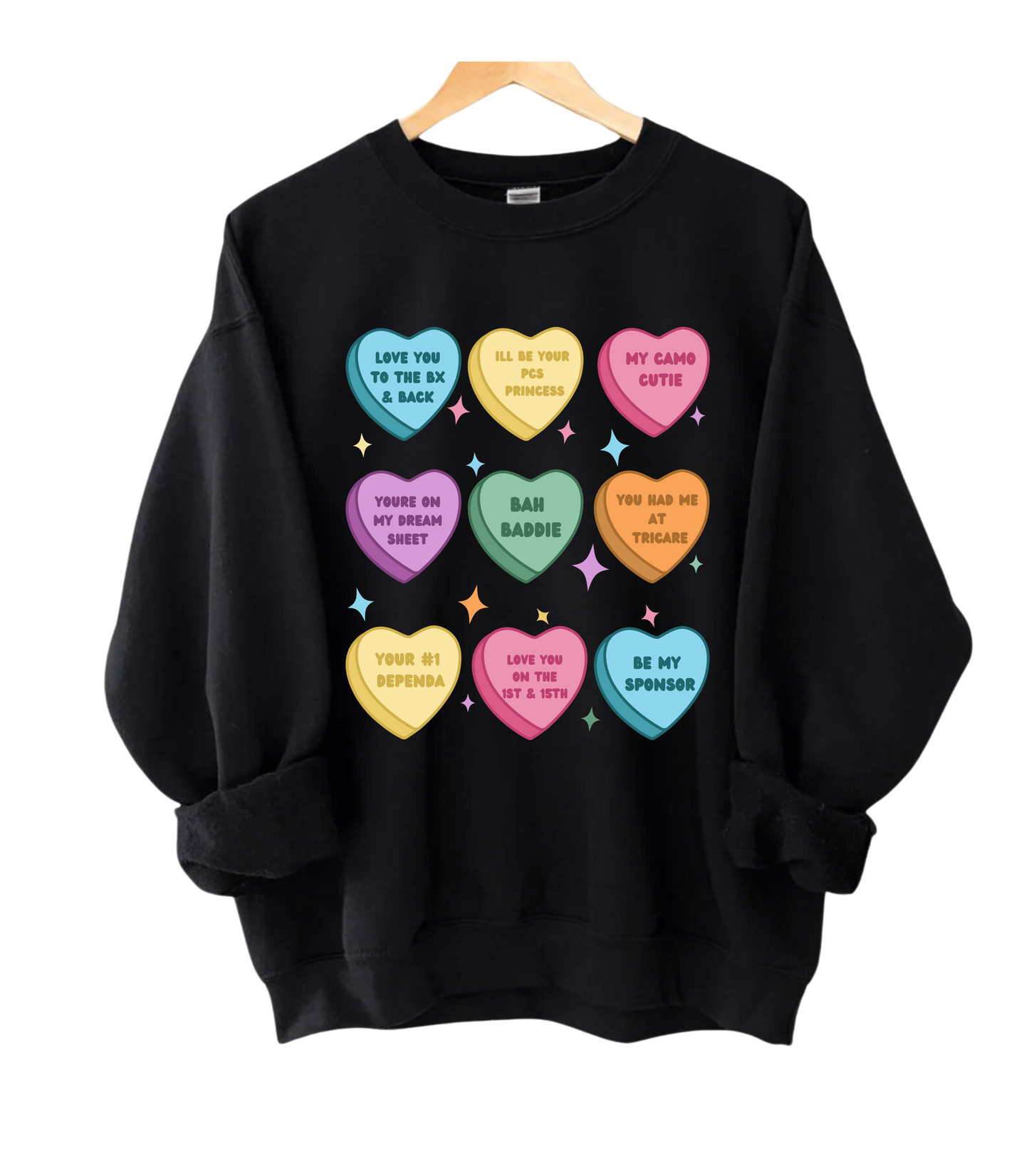 Candy Hearts Crewneck.