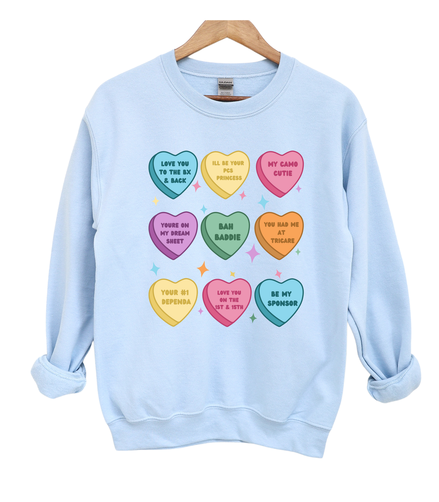 Candy Hearts Crewneck.