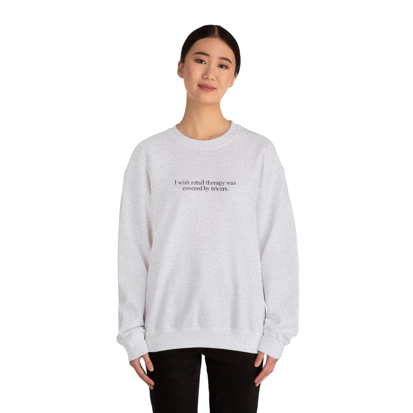 Retail Therapy Embroidered Crewneck