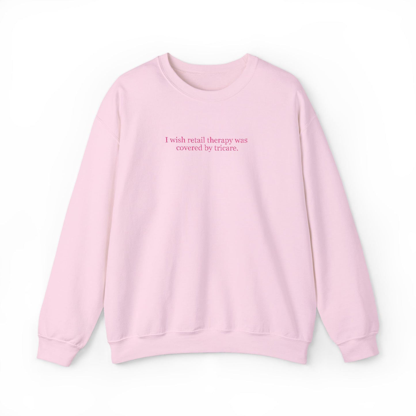 Retail Therapy Embroidered Crewneck
