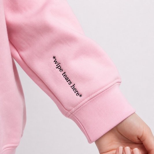 Depression Era Embroidered Crewneck Pink