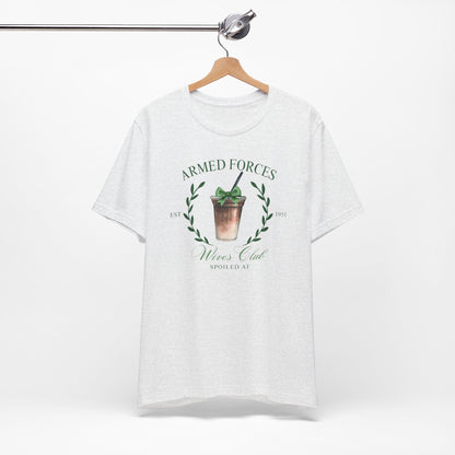 Green Armed Forces Wives Club Tee