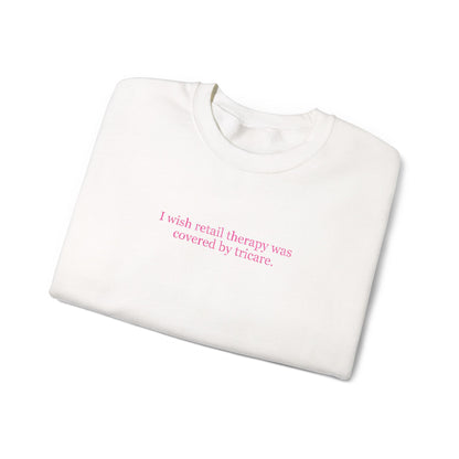 Retail Therapy Embroidered Crewneck