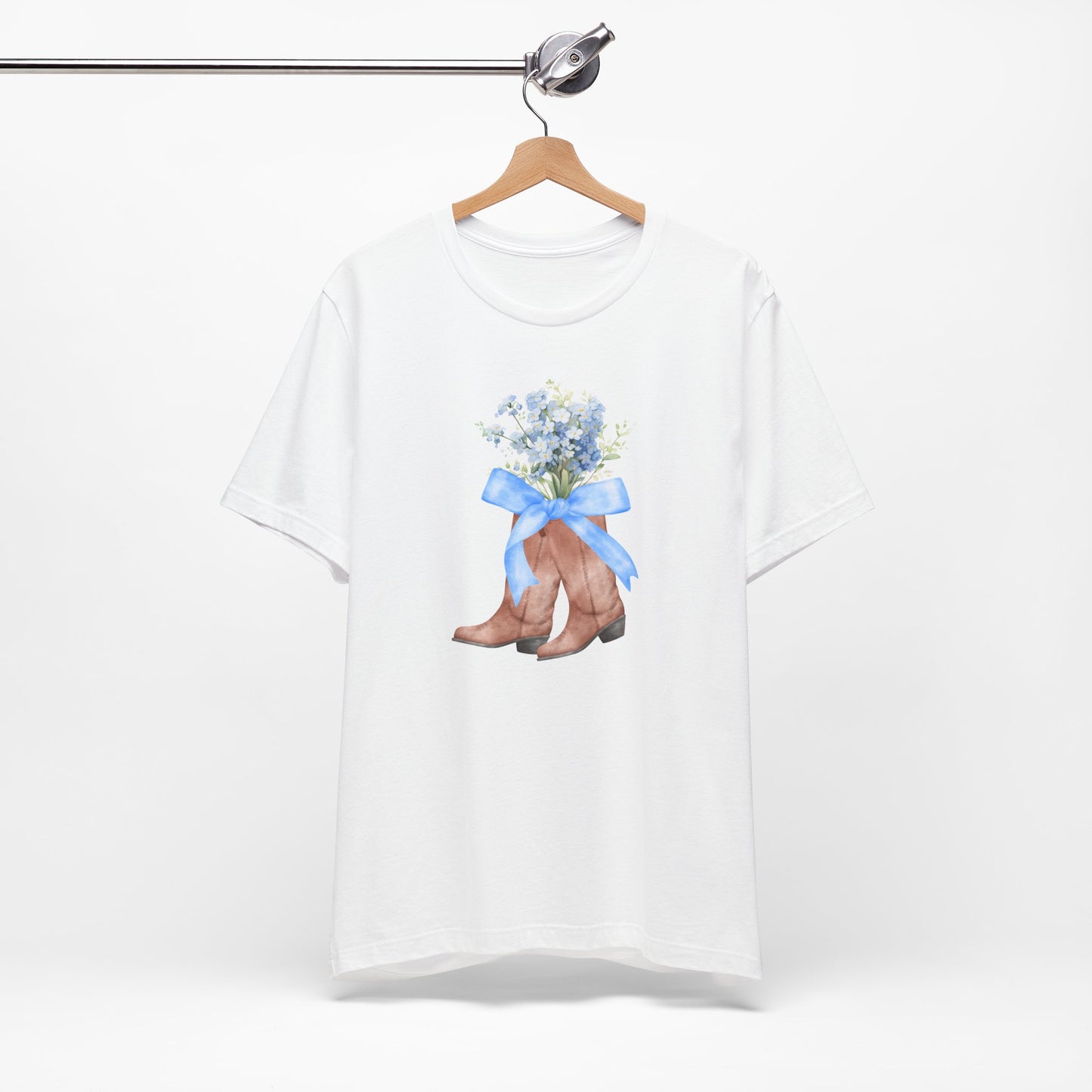 Blue Coquette Boots Tee