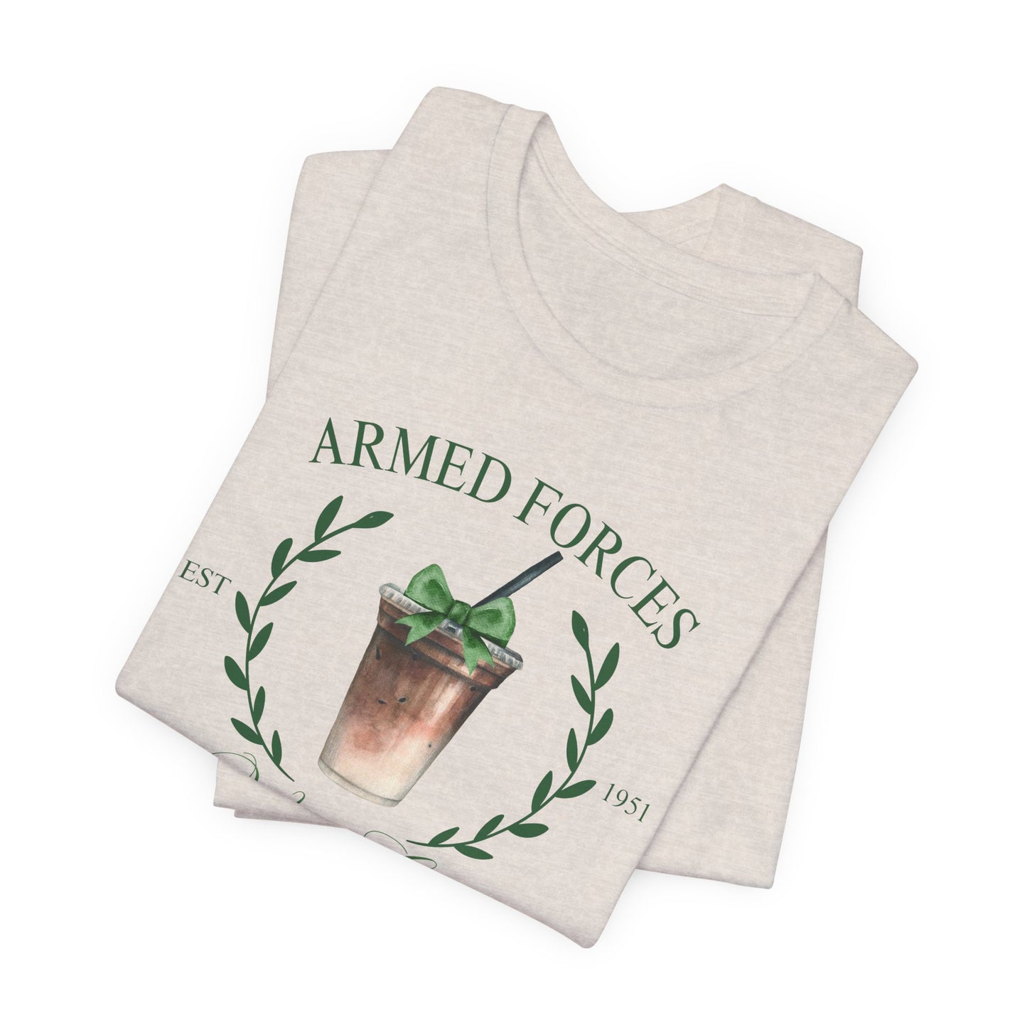 Green Armed Forces Wives Club Tee