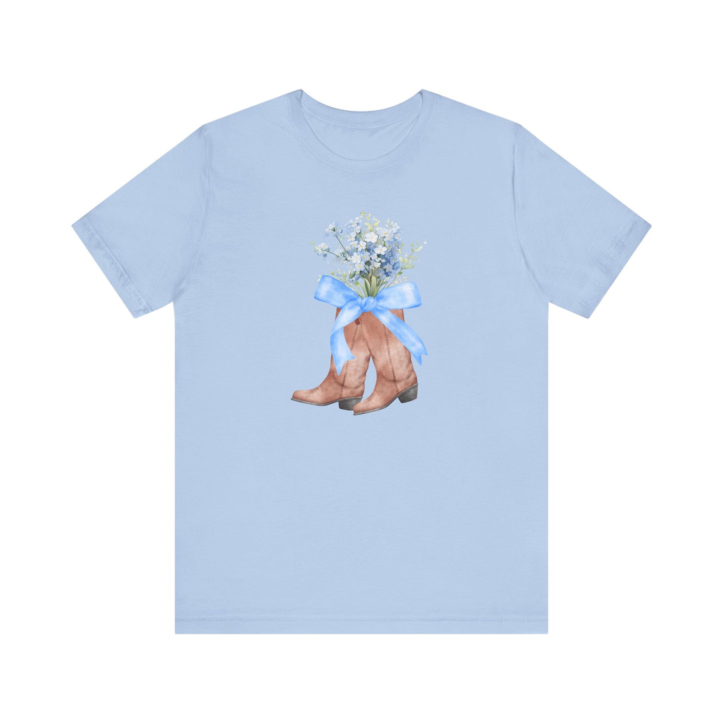 Blue Coquette Boots Tee