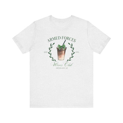 Green Armed Forces Wives Club Tee