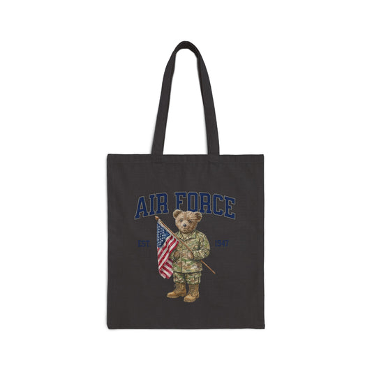 Patriotic Airforce Bear Tote Bag