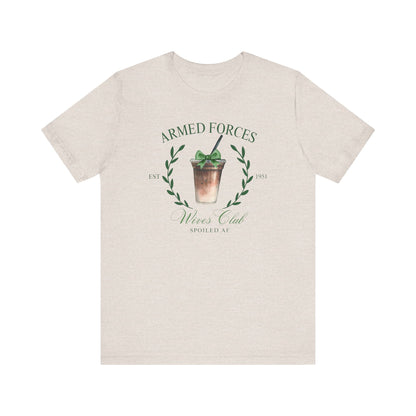 Green Armed Forces Wives Club Tee