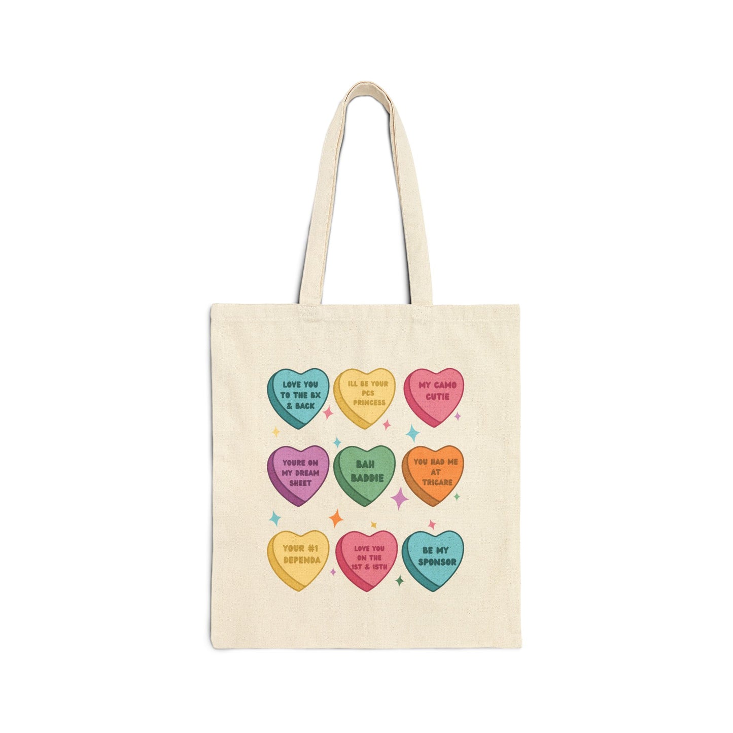 Candy Hearts Tote Bag