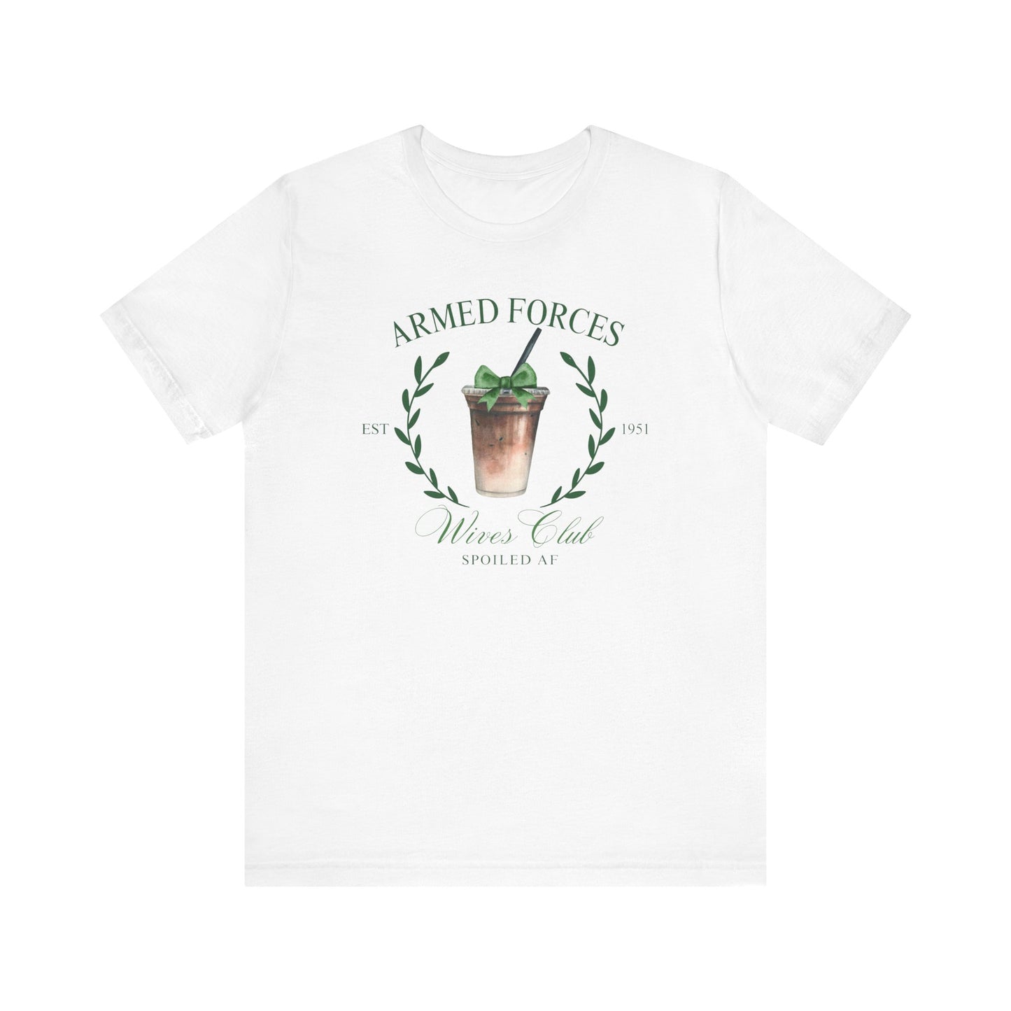 Green Armed Forces Wives Club Tee