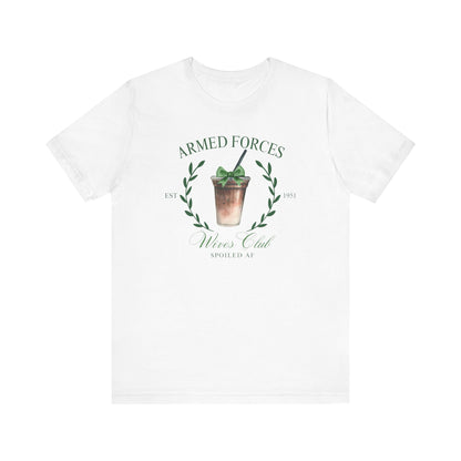 Green Armed Forces Wives Club Tee