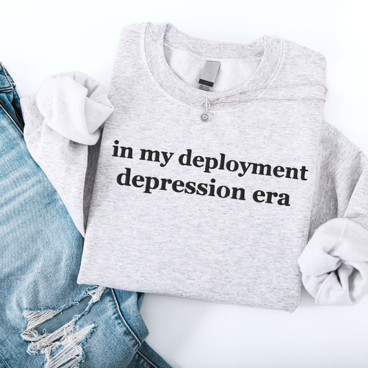 Depression Era Embroidered Crewneck Ash