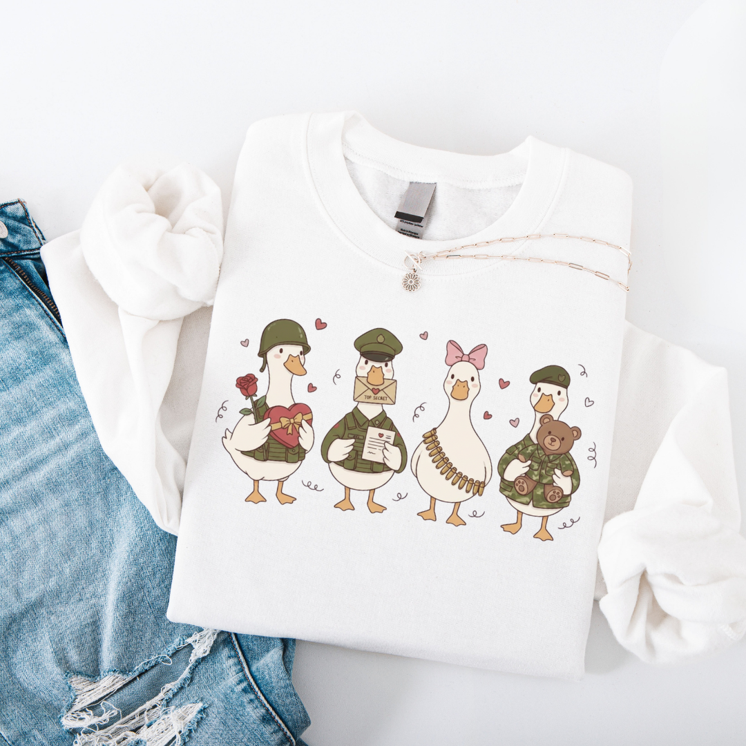 Valentine Ducks Crewneck