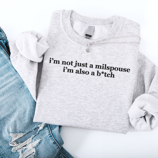 Also a B*tch Embroidered Crewneck