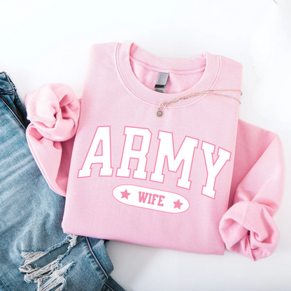 Varsity Army Crewneck