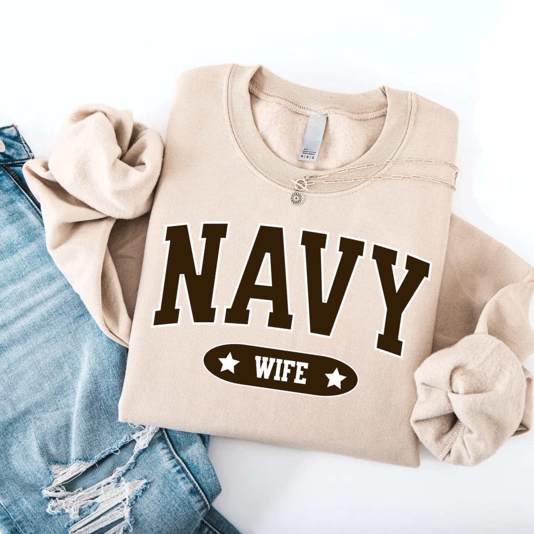 Varsity Navy Crewneck