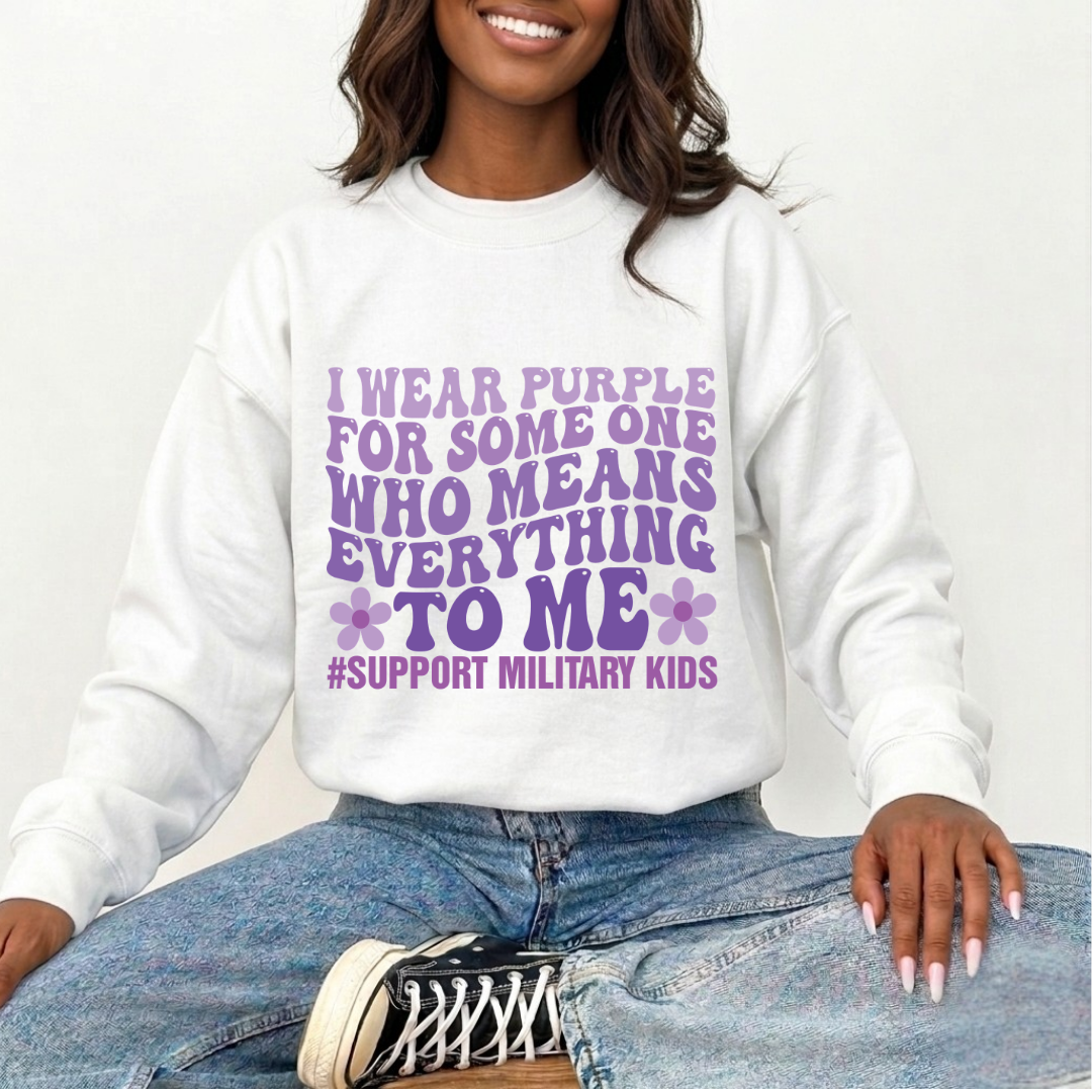Support Military Kids Crewneck