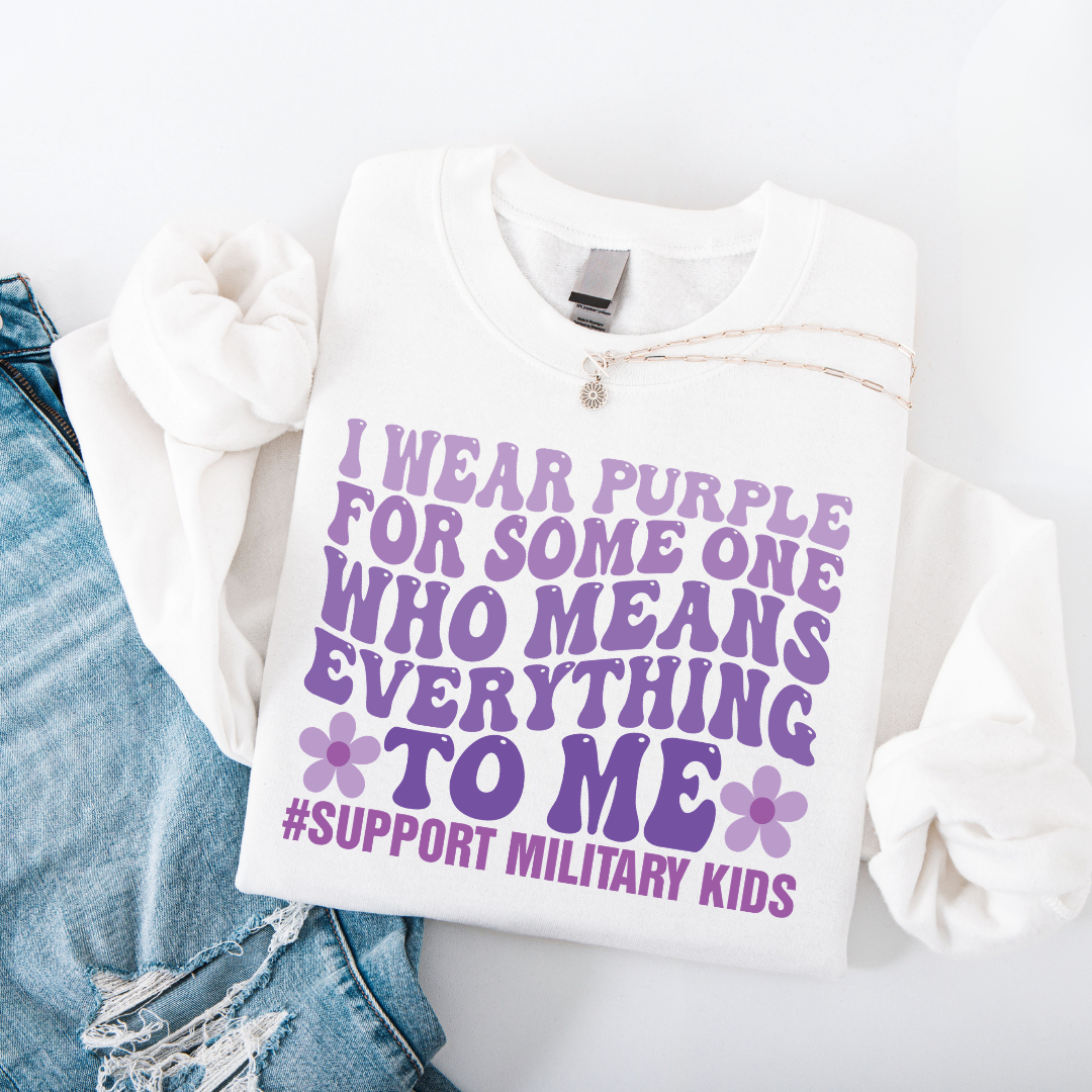 Support Military Kids Crewneck