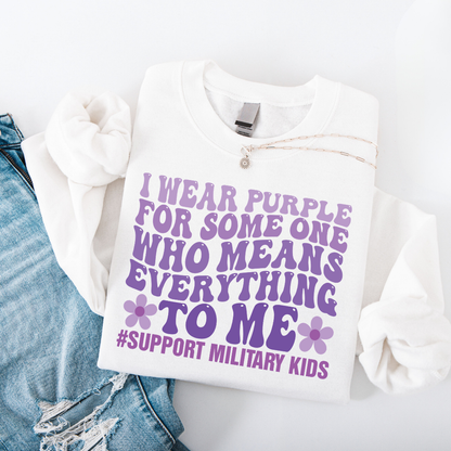 Support Military Kids Crewneck