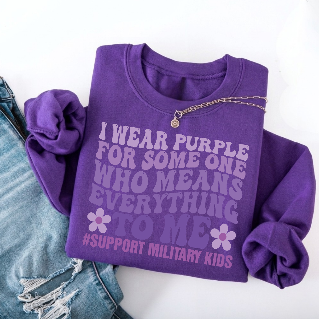 Support Military Kids Crewneck