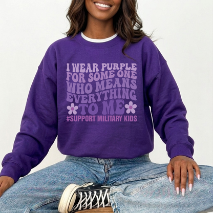 Support Military Kids Crewneck