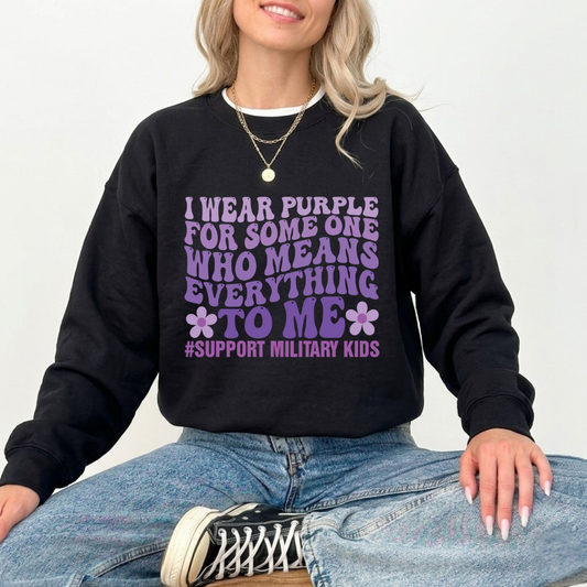 Support Military Kids Crewneck