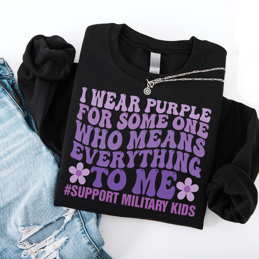 Support Military Kids Crewneck