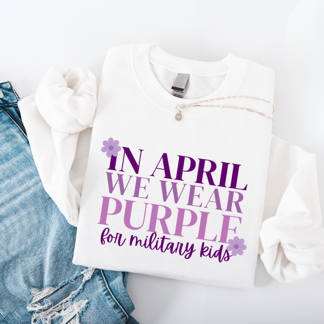 We Wear Purple Crewneck