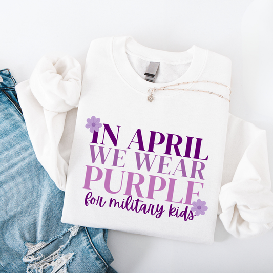 We Wear Purple Crewneck