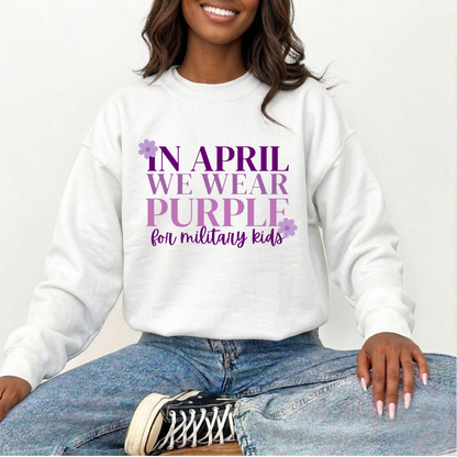 We Wear Purple Crewneck