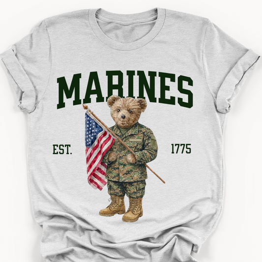 Patriotic Marines Bear Tee