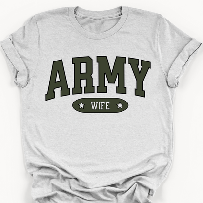Varsity Soldier Wife Tee