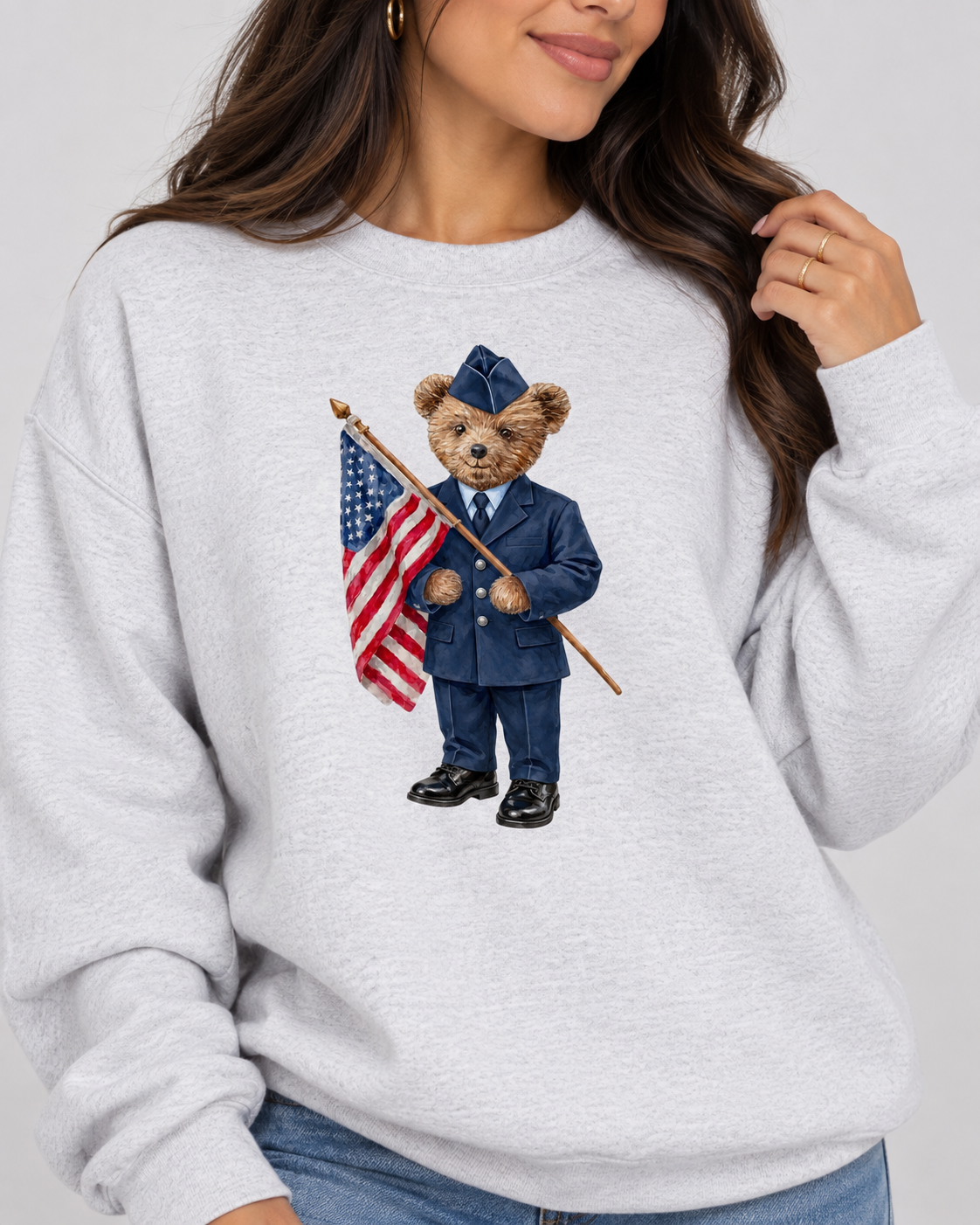 Air Dress Blues Bear Crewneck