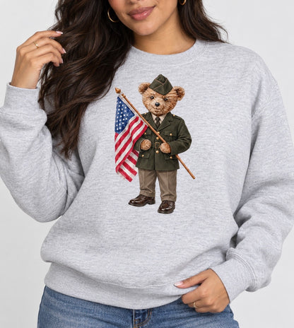 Solider Dress Bear Crewneck
