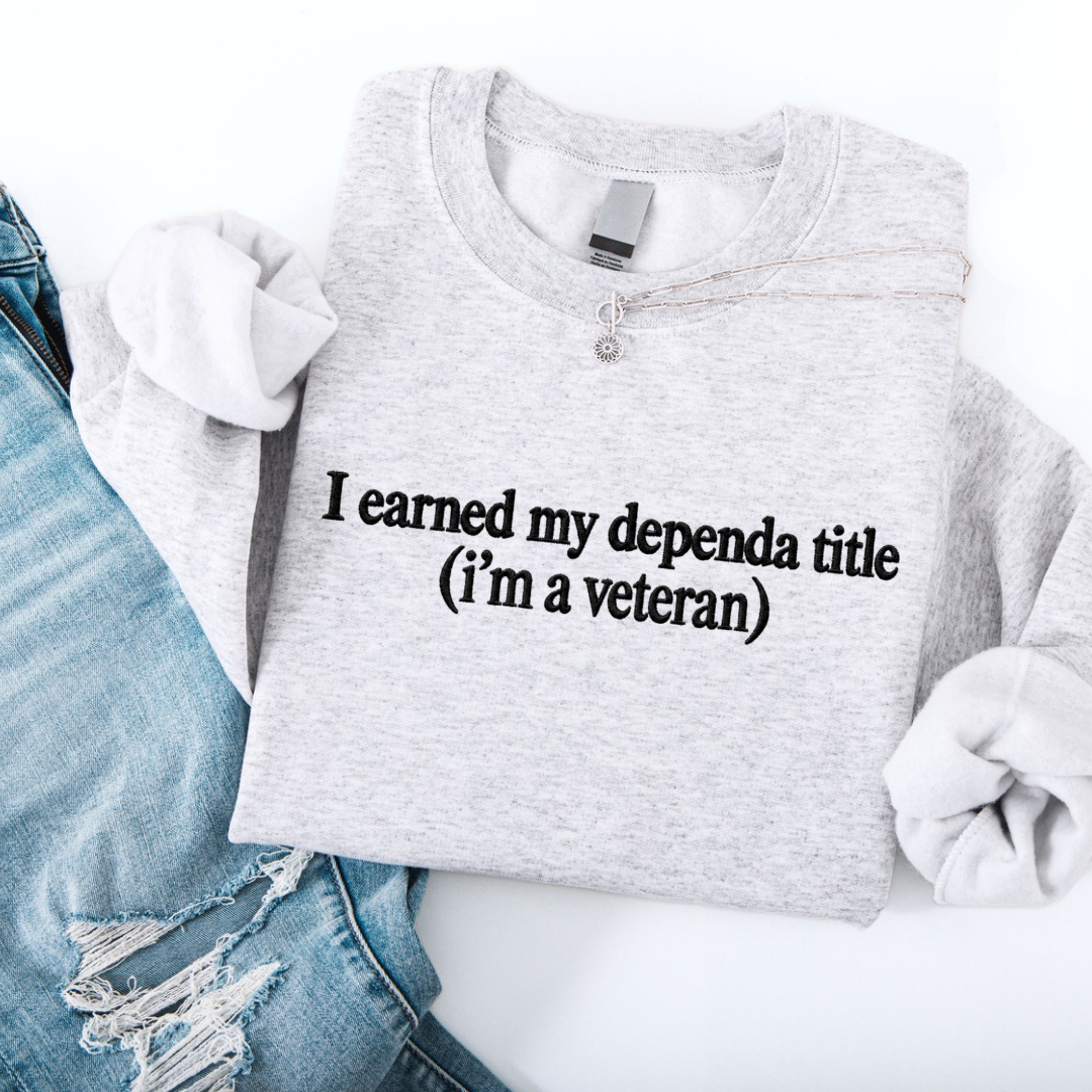 Dependa  Embroidered Title Crewneck