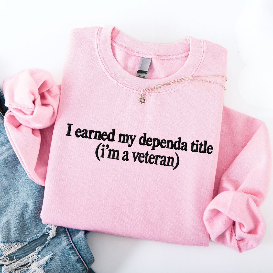 Dependa  Embroidered Title Crewneck