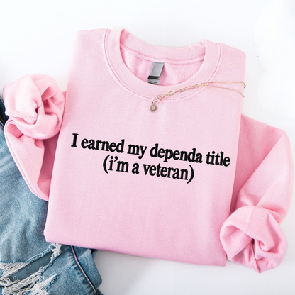 Dependa  Embroidered Title Crewneck