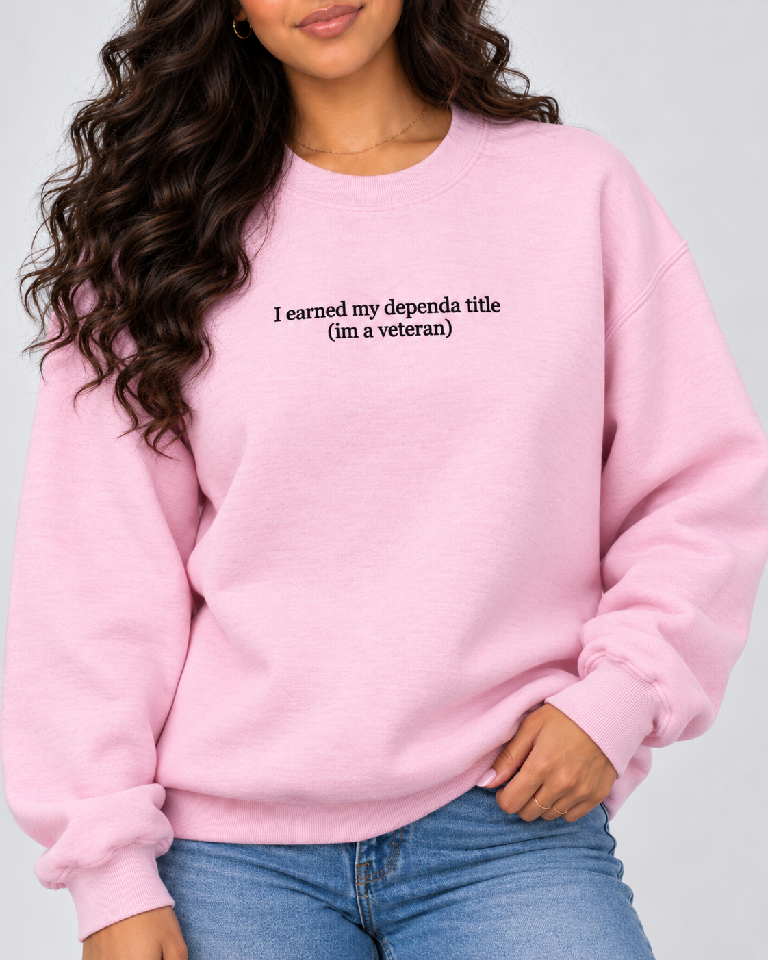Dependa  Embroidered Title Crewneck