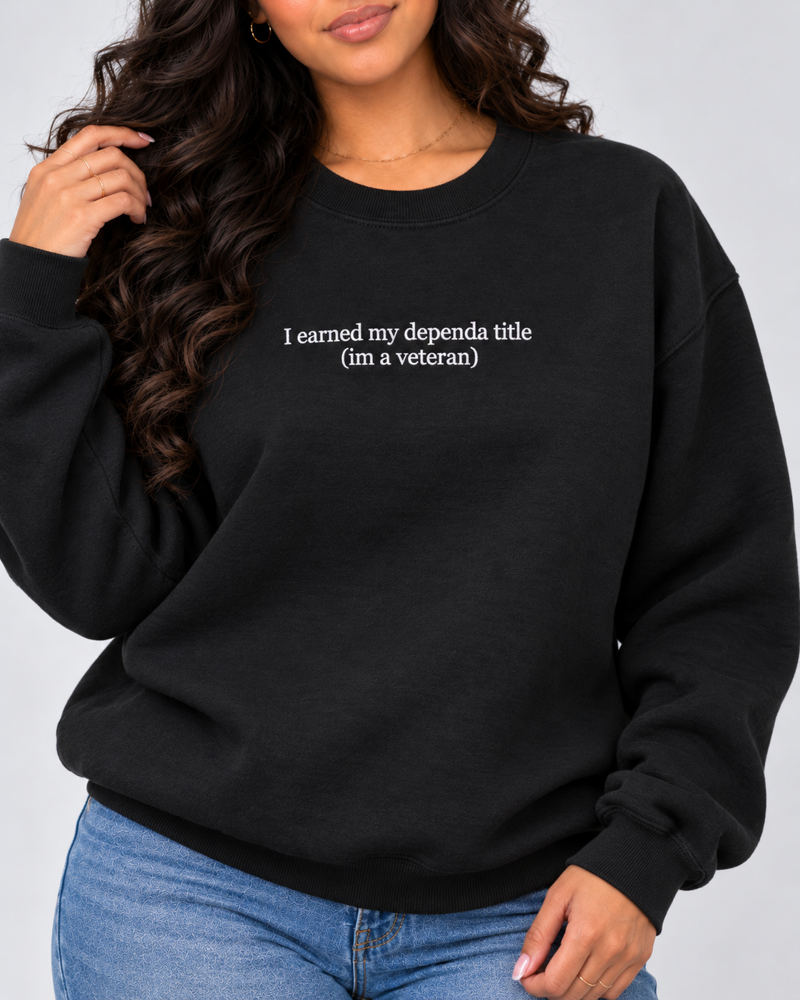 Dependa Title Embroidered Crewneck
