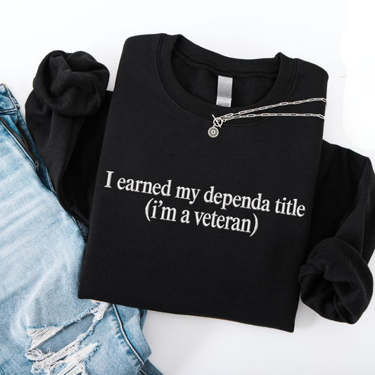 Dependa Title Embroidered Crewneck