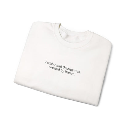 Retail Therapy Embroidered Crewneck
