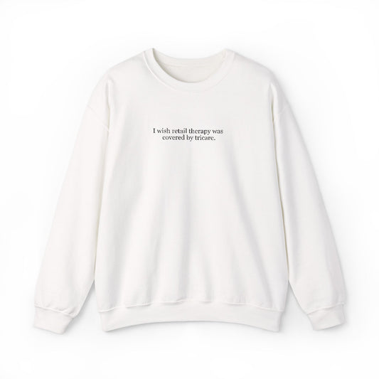 Retail Therapy Embroidered Crewneck
