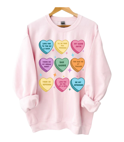 Candy Hearts Crewneck